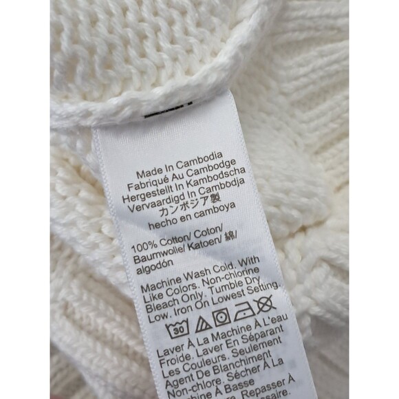 J.Crew Heritage Cotton Relaxed Cardigan Ivory CG810 $98 Size XL NWT - Picture 9 of 9